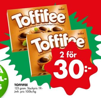 ÖoB Toffifee erbjuda