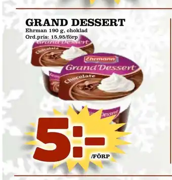 Grand dessert