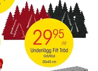 EKO Underlägg filt träd erbjuda