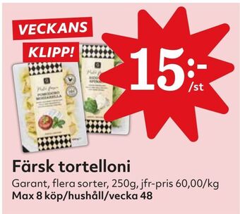 Färsk tortelloni
