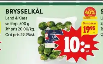 ICA Kvantum Brysselkål erbjuda