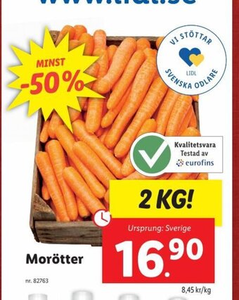 Lidl Morötter erbjuda