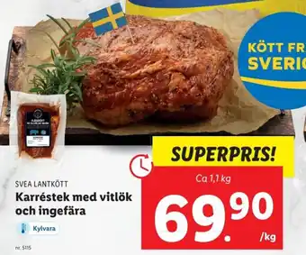 Lidl Karréstek Med Vitlök Och Ingefära erbjuda