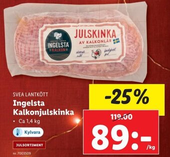 Lidl Ingelsta Kalkonjulskinka erbjuda