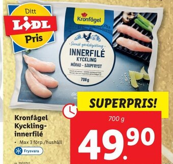 Lidl Kronfågel Kycklinginnerfilé erbjuda