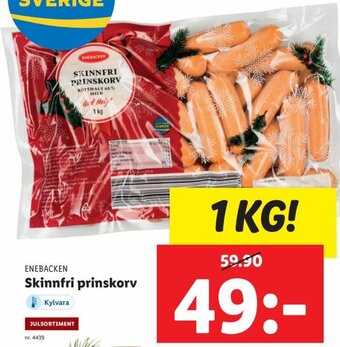 Skinnfri Prinskorv