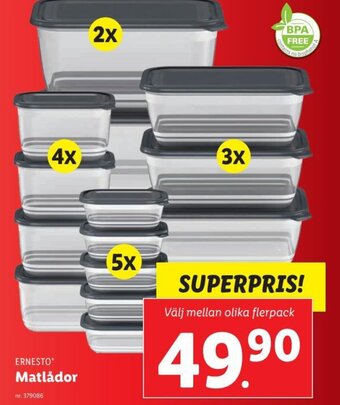 Lidl Matlådor erbjuda