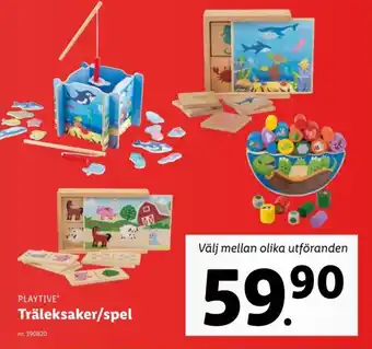 Lidl Träleksaker/Spel erbjuda