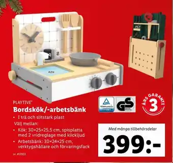 Lidl Bordskök/-Arbetsbänk erbjuda