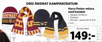 Harry Potter-Mössa Med Halsduk