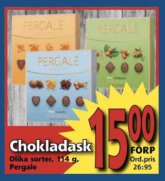 Supergrossen Chokladask erbjuda
