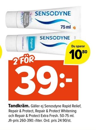 Coop Extra Tandkräm erbjuda