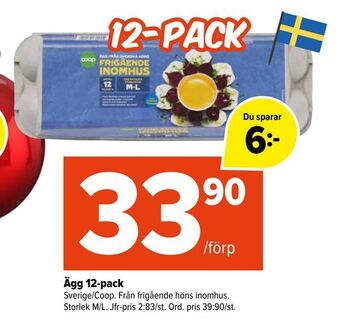 Coop Extra Ägg 12-pack erbjuda