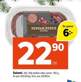 Coop Extra Salami erbjuda