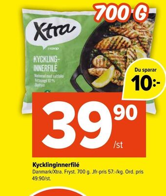 Coop Extra Kycklinginnerfilé erbjuda