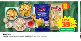 Coop Estrella chips erbjuda