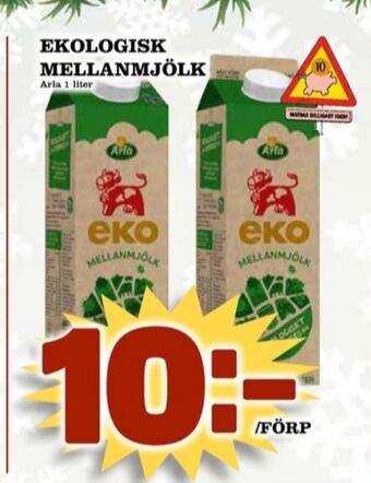 Matdax Arla mellanmjölk erbjuda