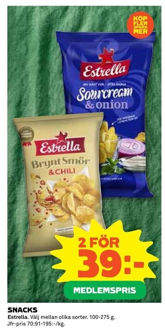 Coop Extra Snacks erbjuda