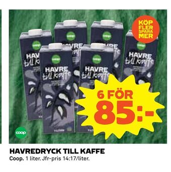 Coop Extra Havredryck till kaffe erbjuda