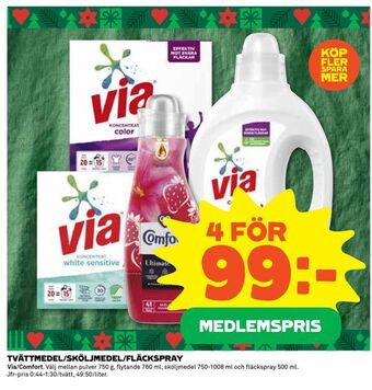 Coop Extra Tvättmedel/sköljmedel/fläckspray erbjuda