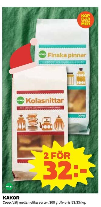 Coop Extra Kakor erbjuda