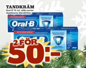 Matdax Oral-b tandkräm erbjuda