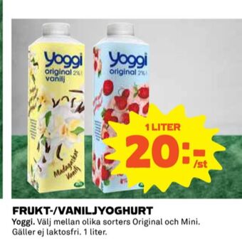 Coop Yoggi yoghurt erbjuda