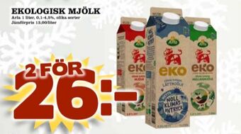 Matdax Arla mjölk erbjuda