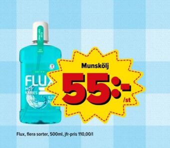 Flux munskölj