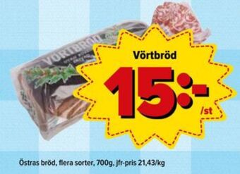 Östenssons Östras bröd vörtbröd erbjuda