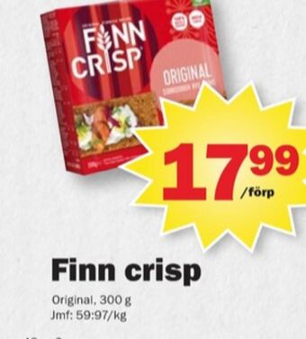 Pekås Finn crisp knäckebröd erbjuda