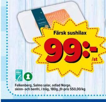 Östenssons Falkenberg seafood laxfilé erbjuda