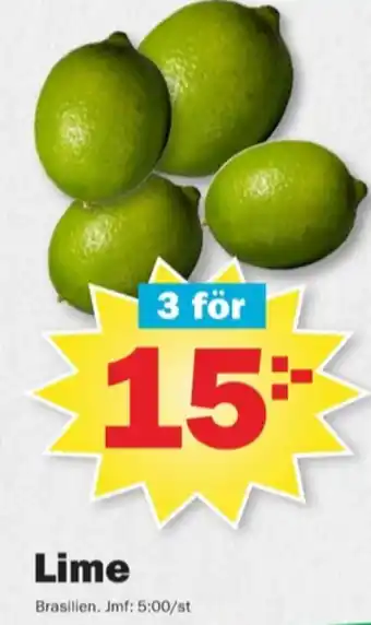 Pekås Majas lime erbjuda