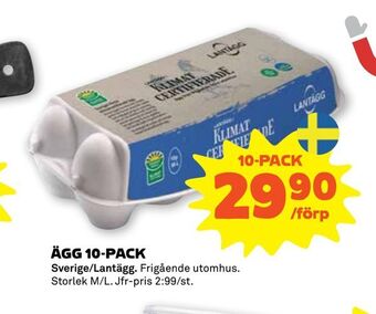 Stora Coop Ägg 10-pack erbjuda