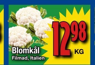 Supergrossen Blomkål erbjuda