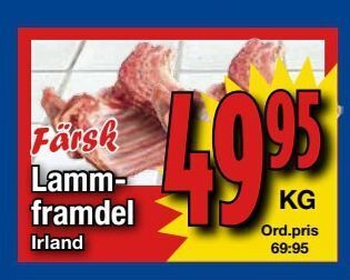 Supergrossen Lammframdel erbjuda