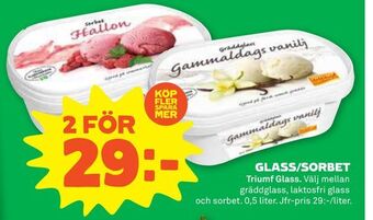 Stora Coop Glass/sorbet erbjuda