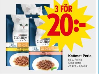 Matöppet Gourmet perle kattmat erbjuda