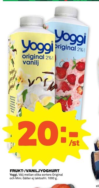 Stora Coop Frukt-/vaniljyoghurt erbjuda