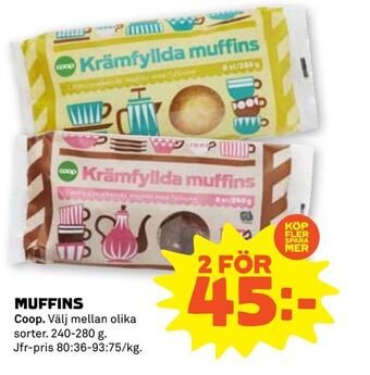 Stora Coop Muffins erbjuda