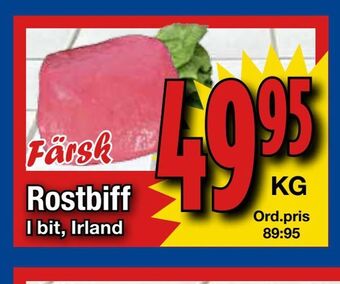Supergrossen Rostbiff erbjuda