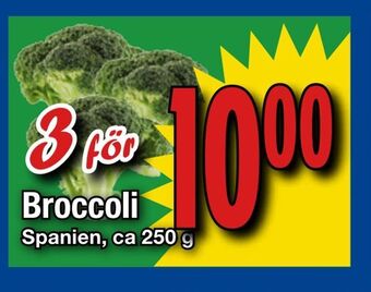 Supergrossen Broccoli erbjuda