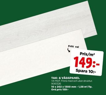 Jem&Fix Takpanel erbjuda