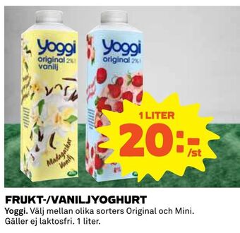 Coop Frukt-/vaniljyoghurt erbjuda