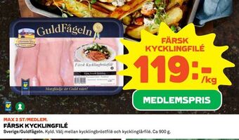 Coop Färsk kycklingfilé erbjuda