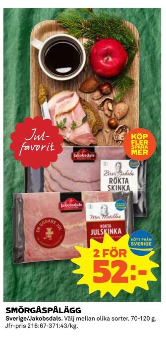 Coop Smörgåspålägg erbjuda