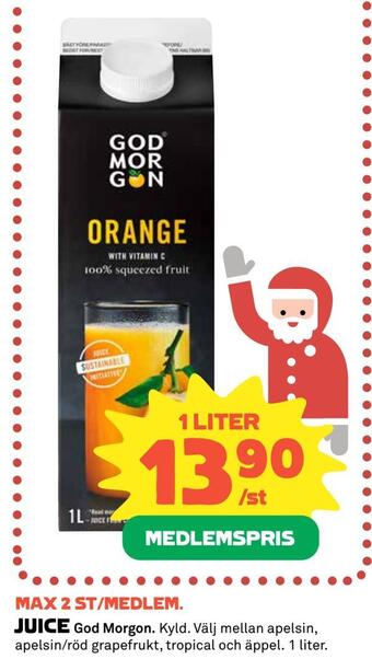 Coop Juice erbjuda