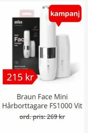 Braun Face Mini Hårborttagare FS1000 Vit