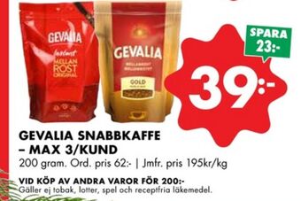 Gold instant kaffe