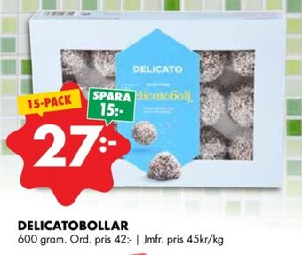 ÖoB Delicato kakor erbjuda